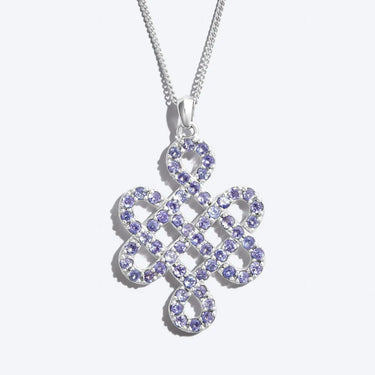 Endless Knot Ketting Tanzaniet