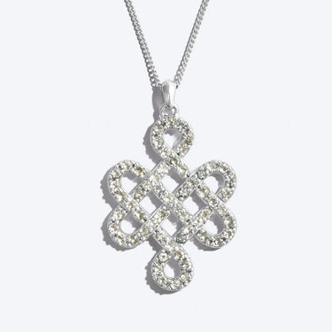 Endless Knot Ketting Aquamarijn