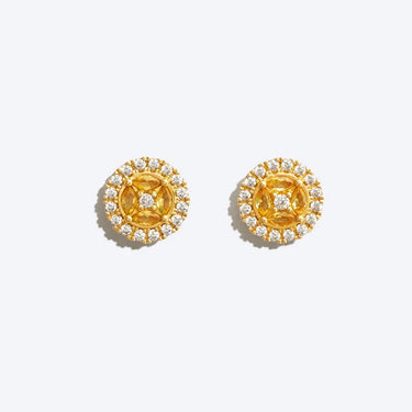 Éclat Citrine Earrings - Suarga Jewellery