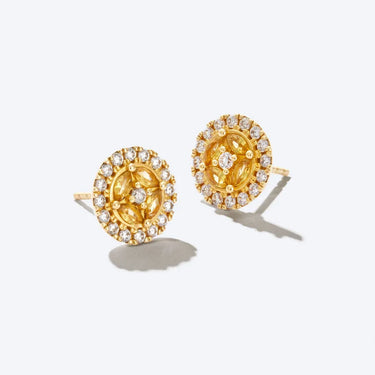 Éclat Citrine Earrings - Suarga Jewellery